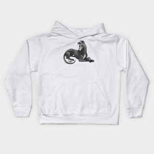 Dog - Greyhound - Black Kids Hoodie